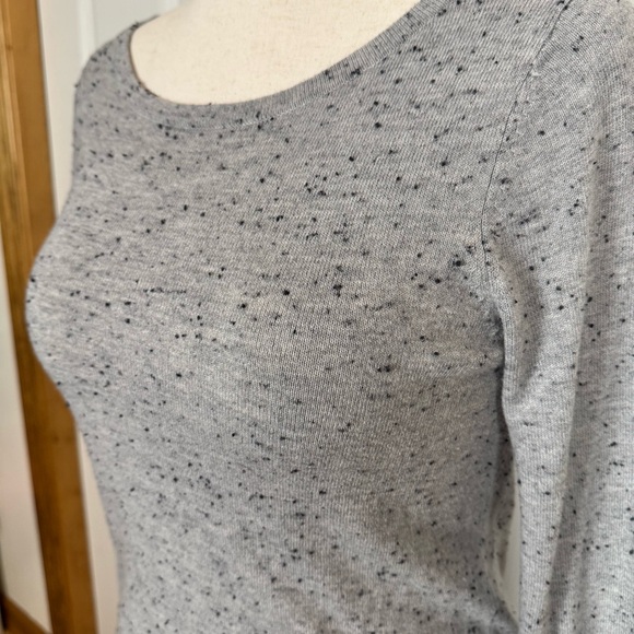 LOFT Gray Long Sleeve Dress - Picture 2 of 5